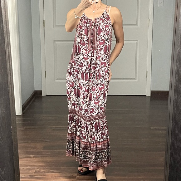 Artisan Ny Dresses & Skirts - Artisan NY Boho Floral Print Tiered Maxi Dress size 6